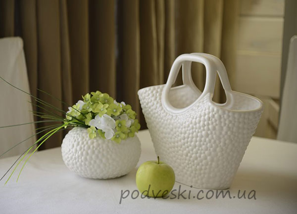 Фото 6. Керамические вазы и подсвечники коллекции Этна от украинского производителя