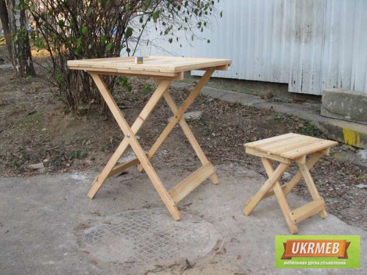 Раскладные столы и стулья из дерева своими руками