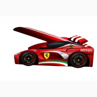 Кровать машина Ferrari с матрасом, спойлером и подушкой EliteБЕСПЛАТНО доставка по Украине