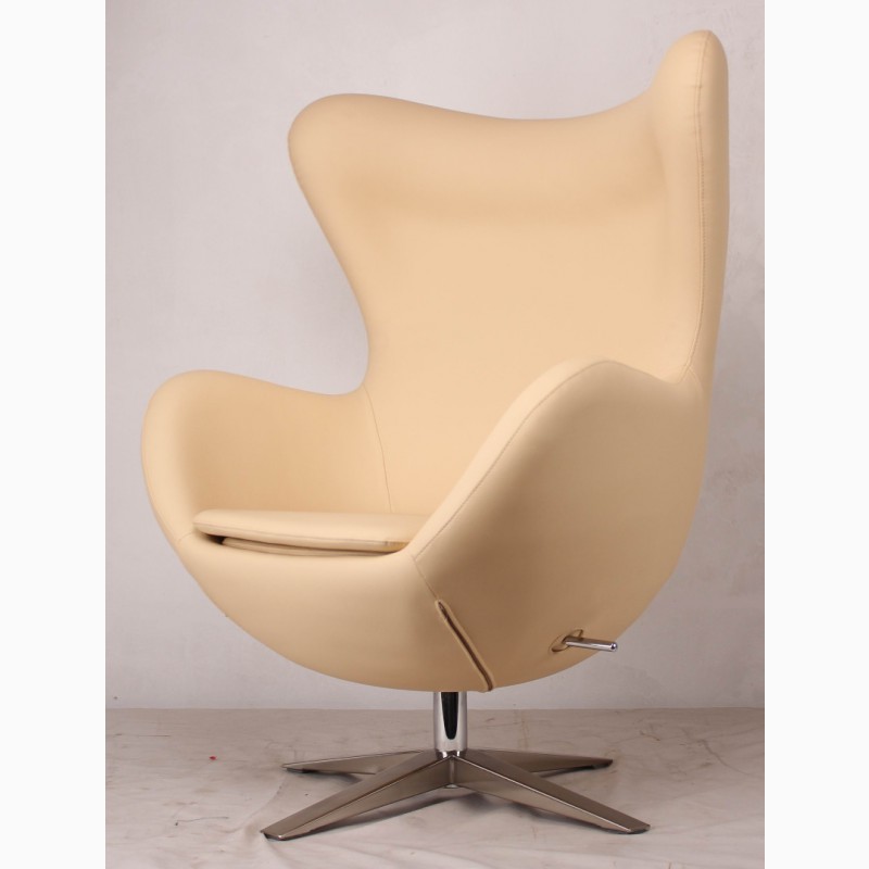 Фото 3. Дизайнерские кресла EGG (ЭГГ) коричневый, красный, черный, белый, кремовый, бежевый кожзам