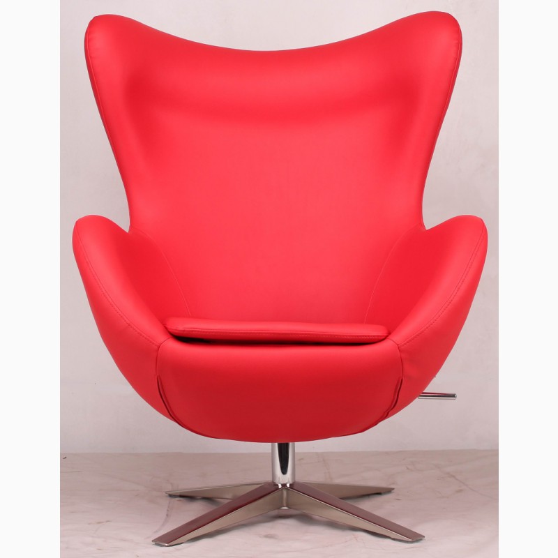 Фото 4. Дизайнерские кресла EGG (ЭГГ) коричневый, красный, черный, белый, кремовый, бежевый кожзам