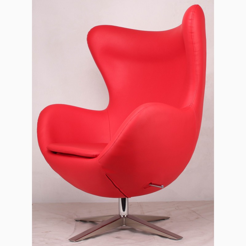 Фото 5. Дизайнерские кресла EGG (ЭГГ) коричневый, красный, черный, белый, кремовый, бежевый кожзам