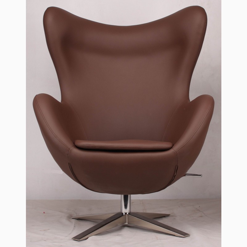 Фото 8. Дизайнерские кресла EGG (ЭГГ) коричневый, красный, черный, белый, кремовый, бежевый кожзам