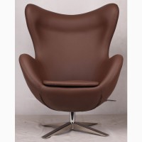 Дизайнерские кресла EGG (ЭГГ) коричневый, красный, черный, белый, кремовый, бежевый кожзам