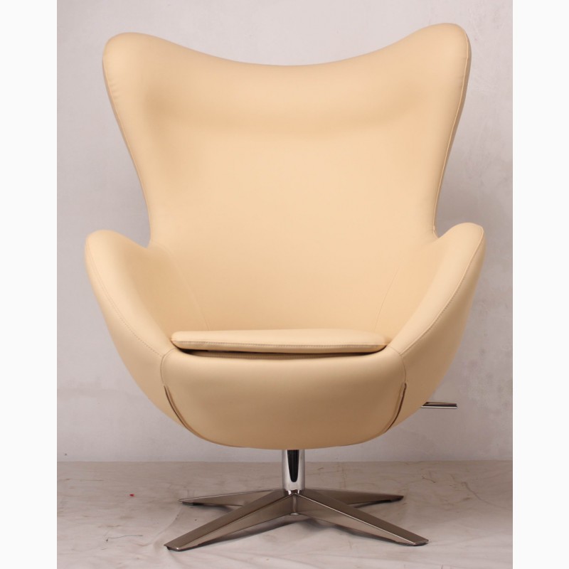 Фото 9. Дизайнерские кресла EGG (ЭГГ) коричневый, красный, черный, белый, кремовый, бежевый кожзам
