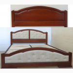 Двуспальная кровать с изножьем из массива ясеня