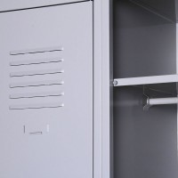 Шкаф для одежды металлический на три отделения