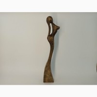 Статуетка жінки 26 см, Фігурка жінки в стилі модерн, Стильна статуетка з дерева, Оригінал