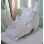 Скульптура голова Носорога
