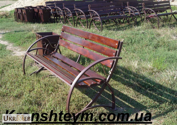 Фото 11. Кованые лавочки и скамейки в Киеви и Коростени