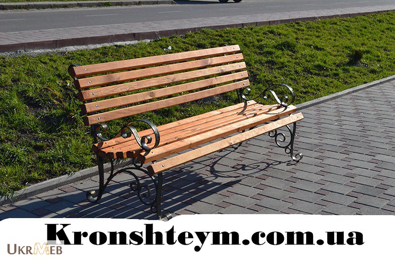 Фото 2. Кованые лавочки и скамейки в Киеви и Коростени