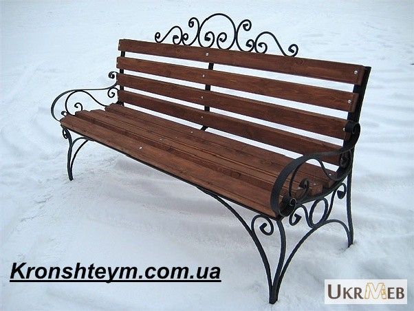 Фото 6. Кованые лавочки и скамейки в Киеви и Коростени