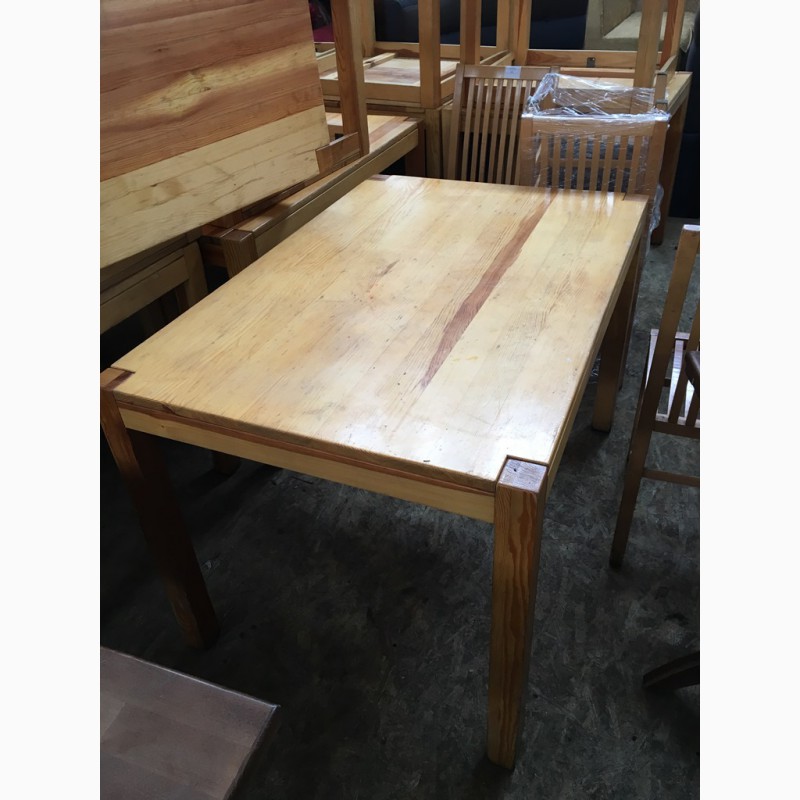 Фото 2. Столы из сосны б/у для кафе, бара, стол деревянный б/у