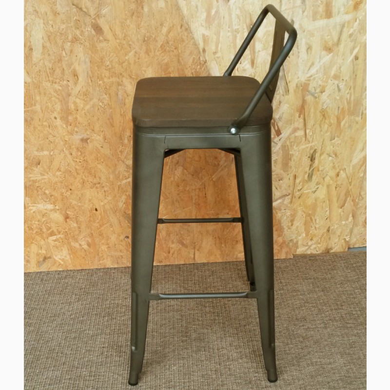 Фото 12. Металлический высокий барный стул Толикс Низкий, H-76см (Tolix Low, H-76cm) купить Украина