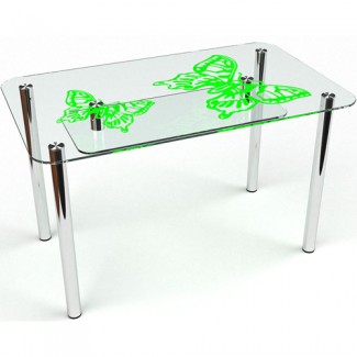 Стеклянный обеденный стол Фоли S-5 91×61 / 61х31