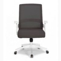 Крісло офісне Флорида сітка mesh чорний з білим