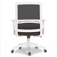 Крісло офісне Флорида сітка mesh чорний з білим