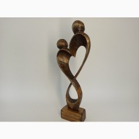 Романтична статуетка 21 см, статуетка з дерева, модерн, сувеніри з дерева, подарунок