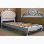 Роскошная кровать для девочки принцессы из массива ясеня