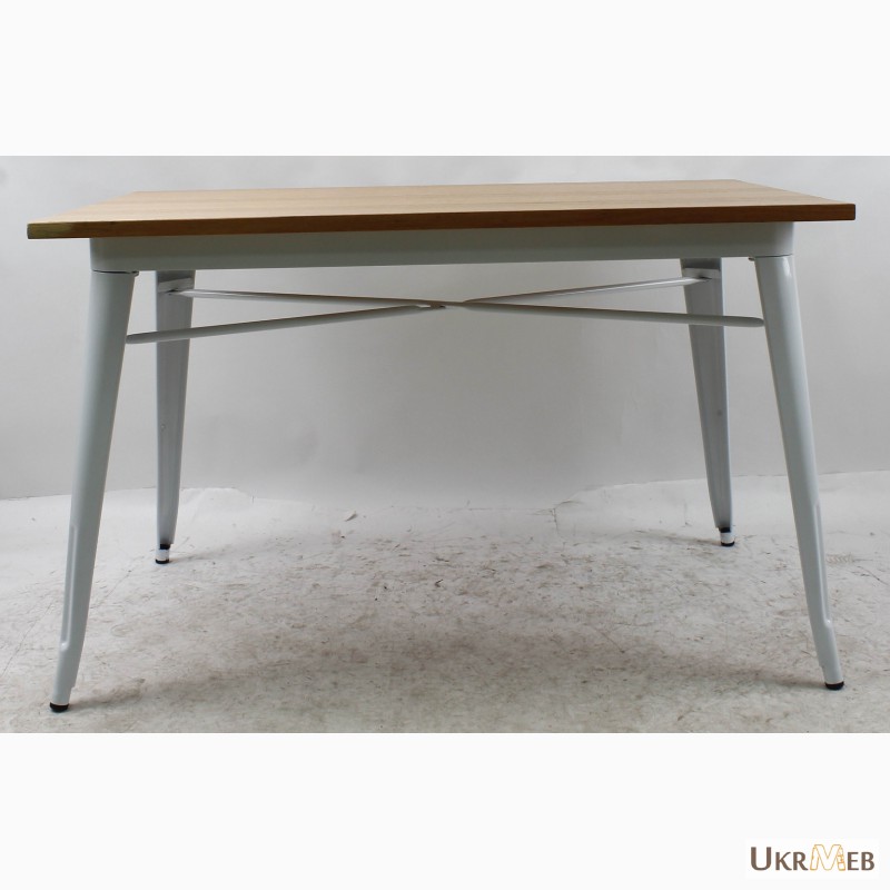 Фото 3. Металлический стол Толикс Вуд Прямоугольный, 120x80см (Tolix Wood Rectangular, 120x80cm.)