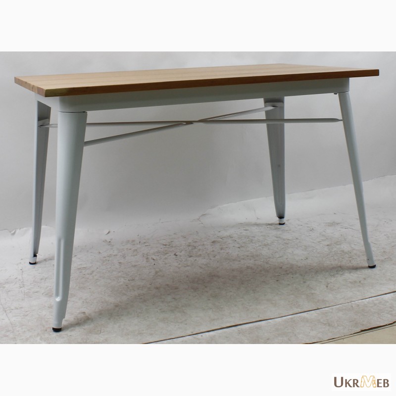 Фото 4. Металлический стол Толикс Вуд Прямоугольный, 120x80см (Tolix Wood Rectangular, 120x80cm.)