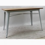 Металлический стол Толикс Вуд Прямоугольный, 120x80см (Tolix Wood Rectangular, 120x80cm.)