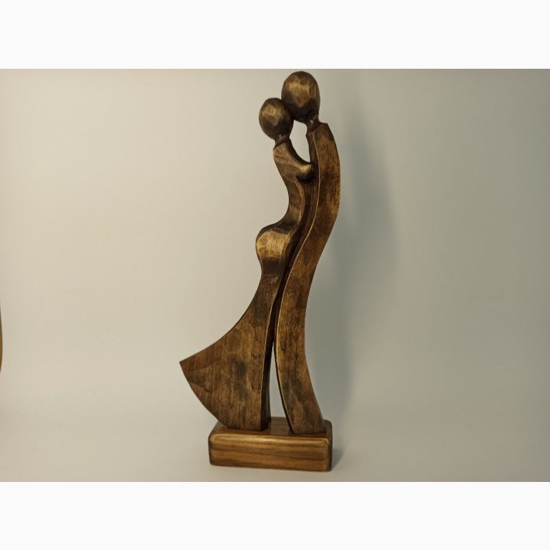 Фото 10. Скульптура жінки з чоловіком 24 см, Статуетки дерев#039; яні, оригінальний подарунок, подарунки