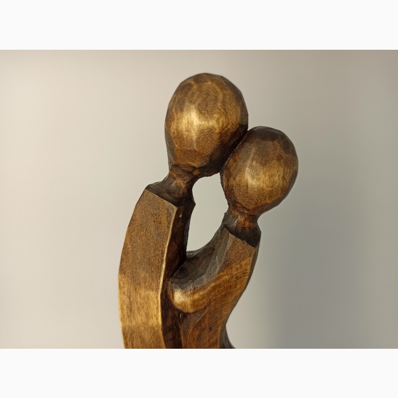 Фото 2. Скульптура жінки з чоловіком 24 см, Статуетки дерев#039; яні, оригінальний подарунок, подарунки