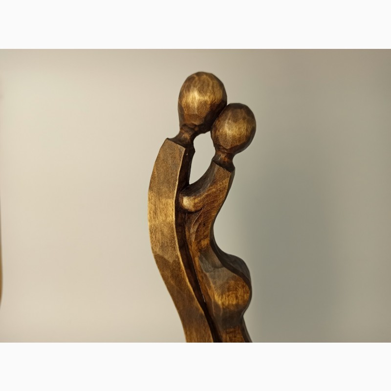 Фото 3. Скульптура жінки з чоловіком 24 см, Статуетки дерев#039; яні, оригінальний подарунок, подарунки