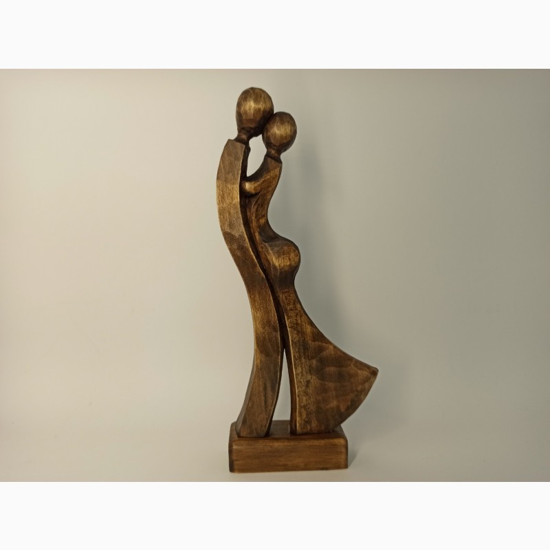 Фото 4. Скульптура жінки з чоловіком 24 см, Статуетки дерев#039; яні, оригінальний подарунок, подарунки