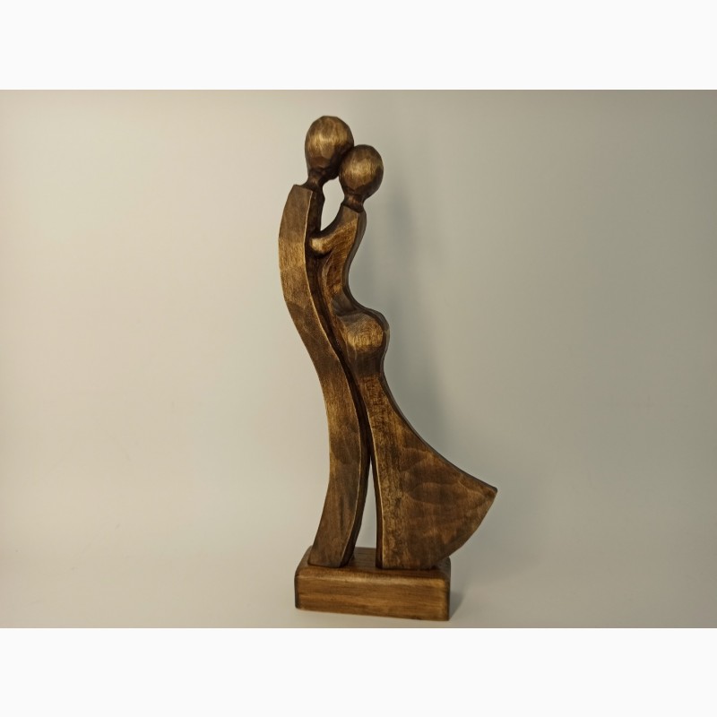 Фото 5. Скульптура жінки з чоловіком 24 см, Статуетки дерев#039; яні, оригінальний подарунок, подарунки