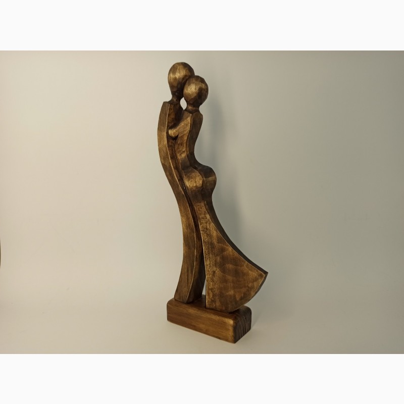 Фото 6. Скульптура жінки з чоловіком 24 см, Статуетки дерев#039; яні, оригінальний подарунок, подарунки