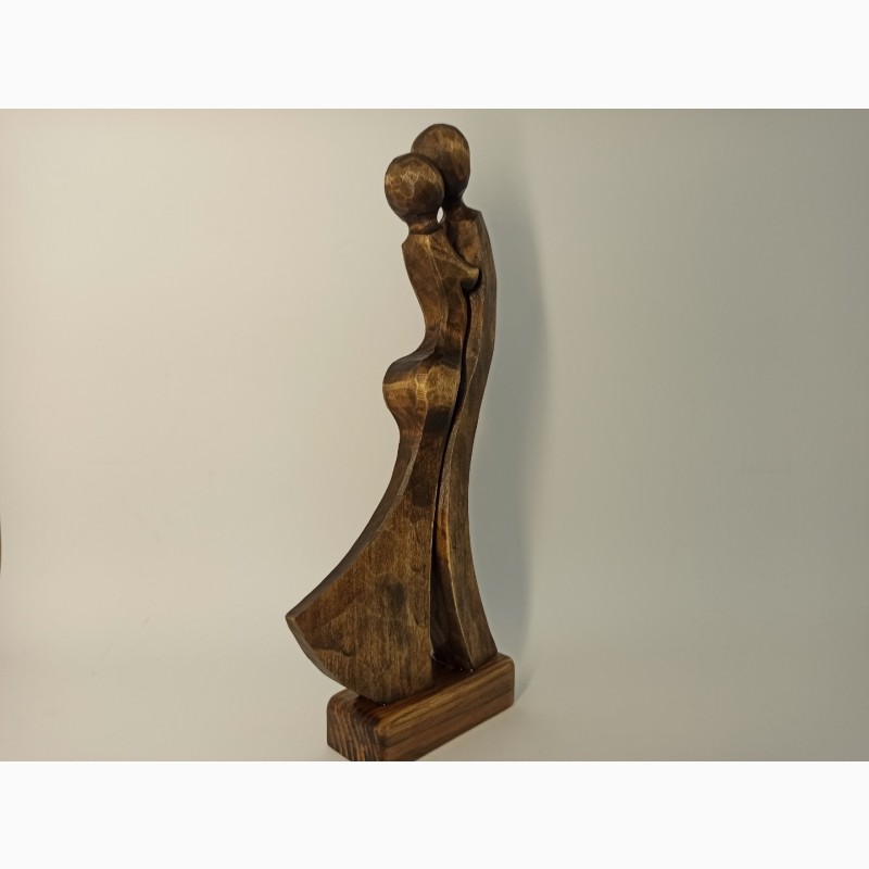 Фото 7. Скульптура жінки з чоловіком 24 см, Статуетки дерев#039; яні, оригінальний подарунок, подарунки