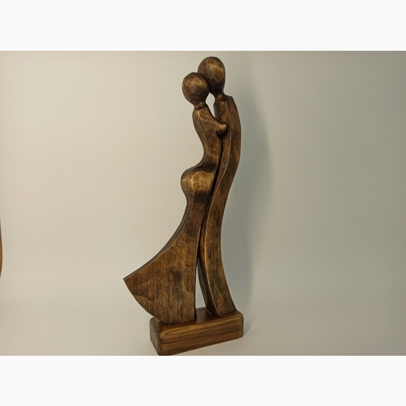 Фото 9. Скульптура жінки з чоловіком 24 см, Статуетки дерев#039; яні, оригінальний подарунок, подарунки