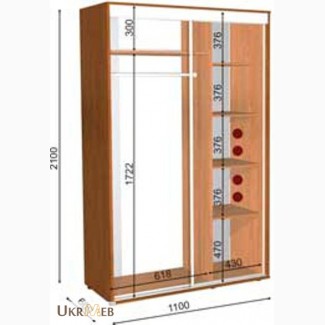 Шкаф купе 110 60 210
