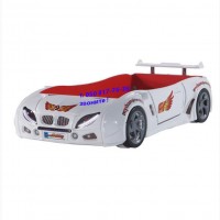 Детская Кровать машина F1 белая от 1 до18 лет