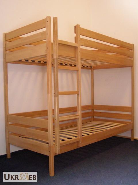 Фото 2. Деревянная двухъярусная кровать Эстелла Дуэт 90х200