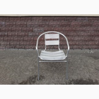 Б.у стулья для летней площадки алюминиевые с подлокотником, мебель бу
