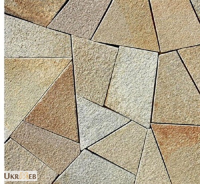 Фото 2. Мозаика из песчаника природного