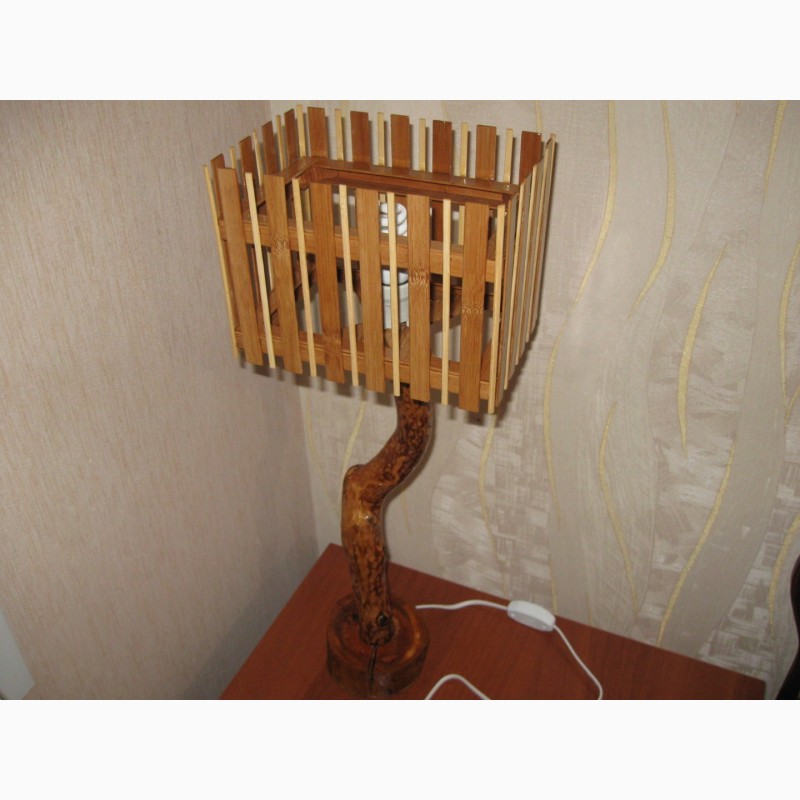 Фото 3. Сувенирный деревянный светильник ручной работы