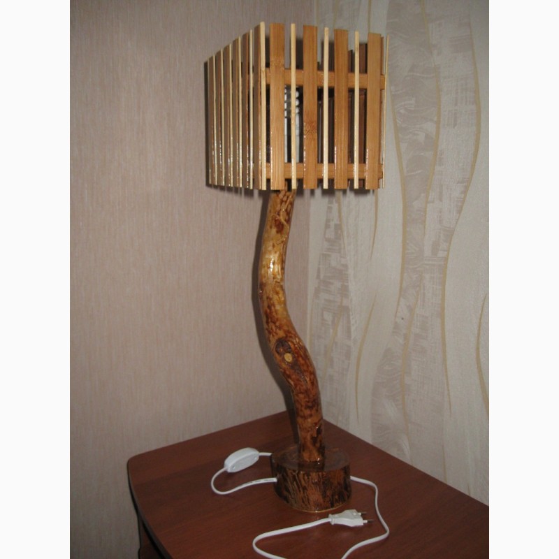 Фото 5. Сувенирный деревянный светильник ручной работы