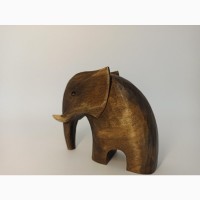 Статуетка слоника 9 см, ручна робота, оригінальний подарунок, слон абстракція, слон