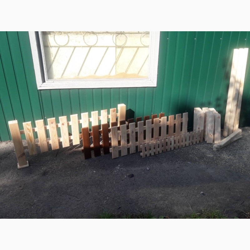 Фото 5. Забор деревянный декоративный. Штакетник. Калитки. Готовые секции