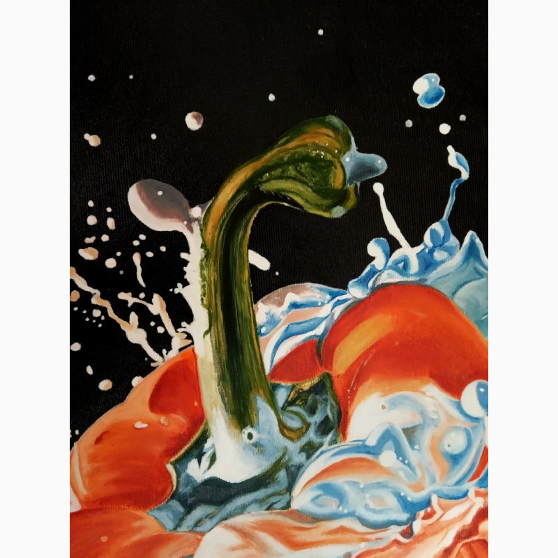 Фото 4. Картина Перец в краске холст, масло, 50х70 см