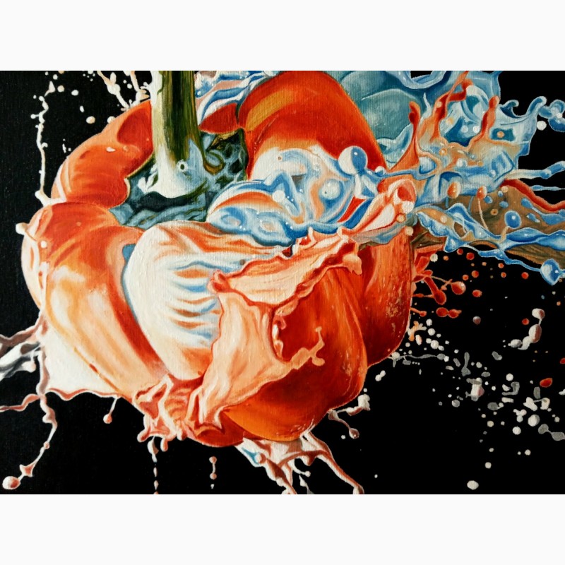 Фото 6. Картина Перец в краске холст, масло, 50х70 см