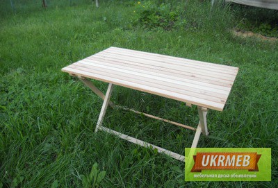 Стол деревянный раздвижной для дачи