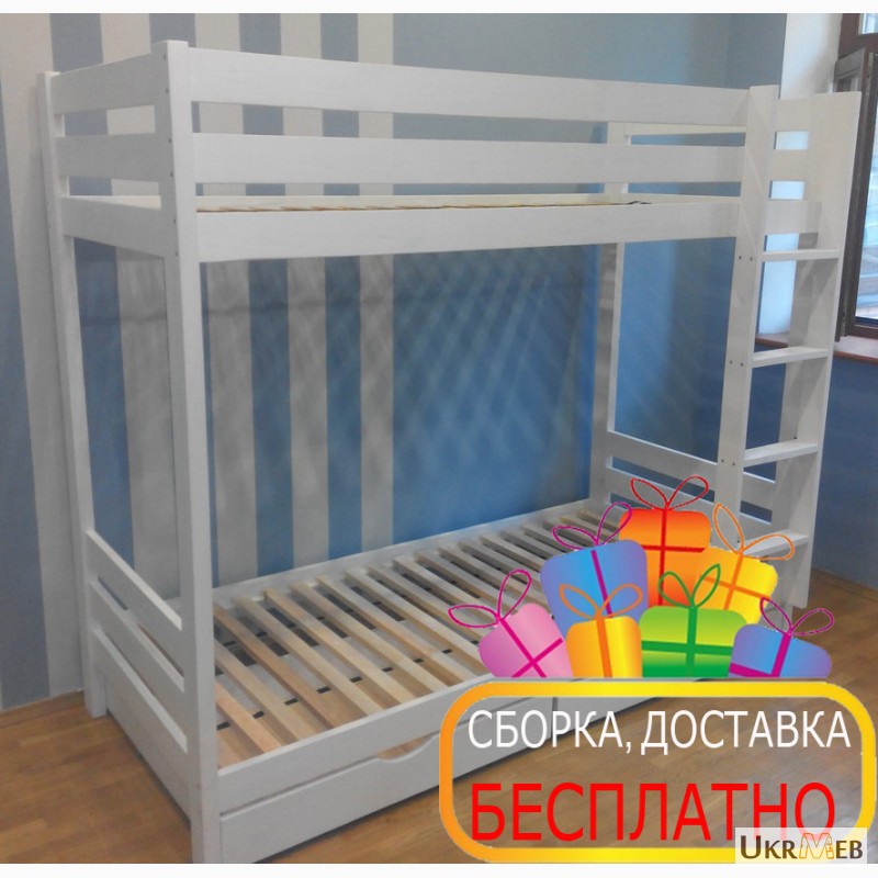 Фото 2. Двухъярусная кровать-трансформер Ягнятко