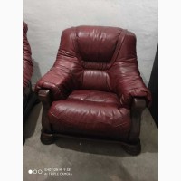 Комплект Кожаной мебели Диван и два кресла 3+1+1