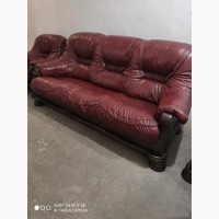Комплект Кожаной мебели Диван и два кресла 3+1+1