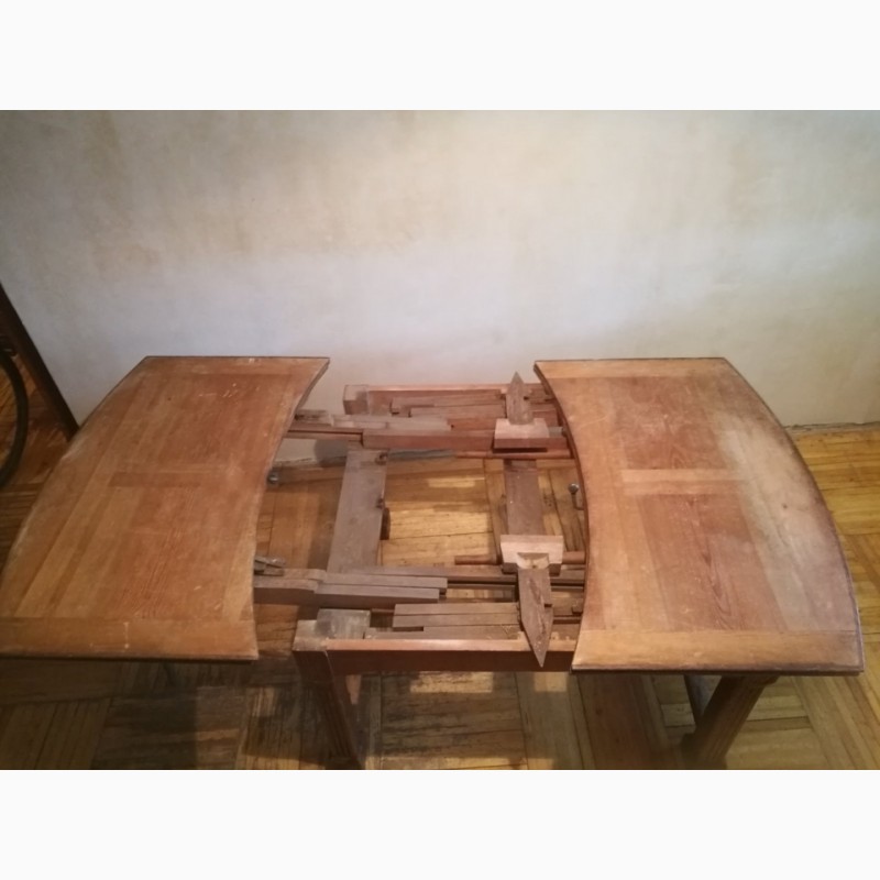 Фото 4. Старинный антикварный обеденный стол раздвижной